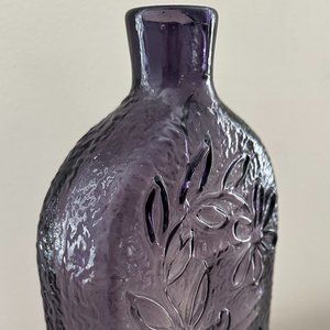 Vintage Mid Century Stelvia Wayne Husted Violet Italian Bottle/Decanter